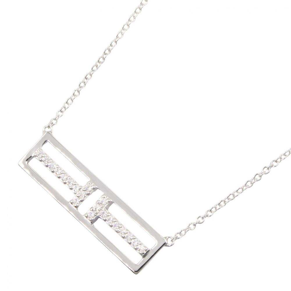 TIFFANY 18k Silver Diamond Necklace
